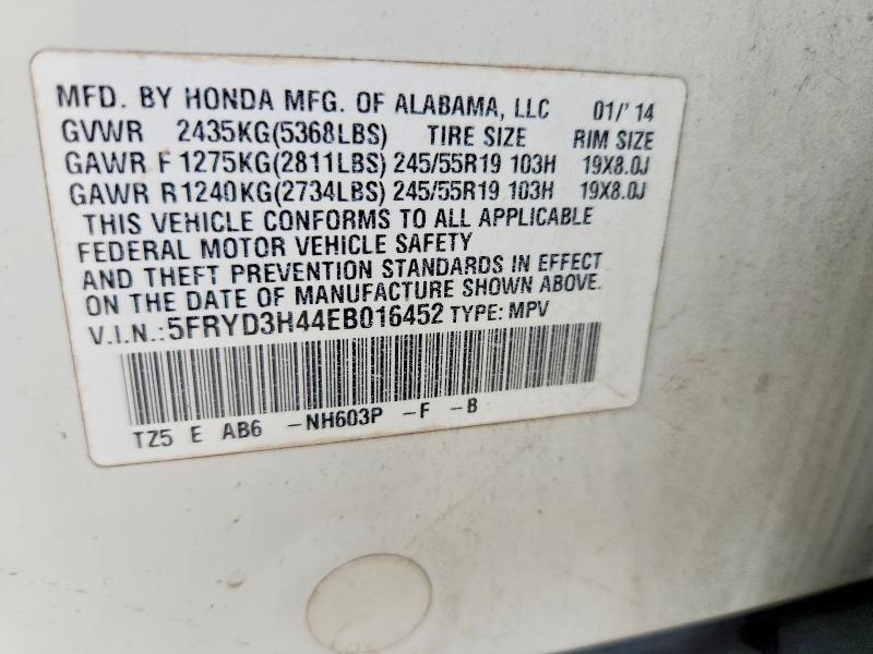Продажа на аукционе авто 2014 Acura Mdx, vin: 5FRYD3H44EB016452, номер лота: 67475746
