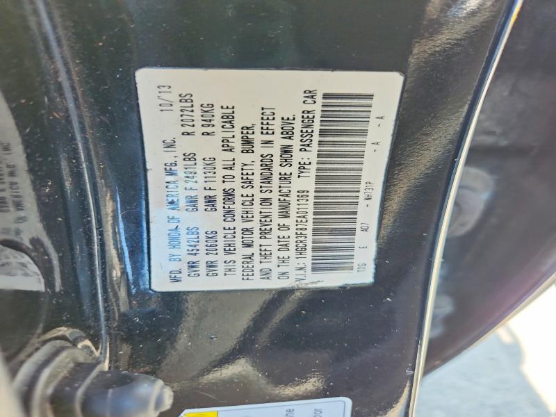 Продаж на аукціоні авто 2014 Honda Accord, vin: 1HGCR3F87EA011369, номер лоту: 67986936