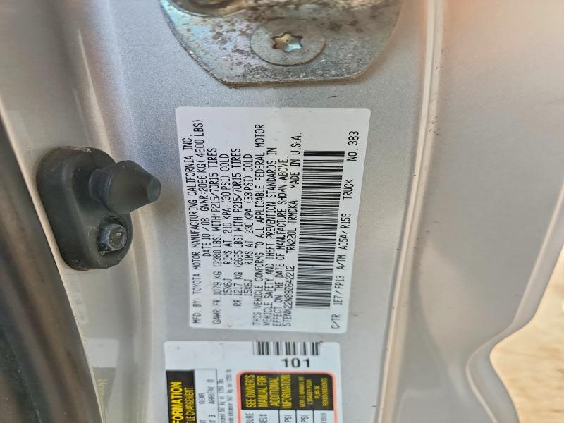 2009 Toyota Tacoma მანქანა იყიდება აუქციონზე, vin: 5TENX22N89Z642212, აუქციონის ნომერი: 70957026