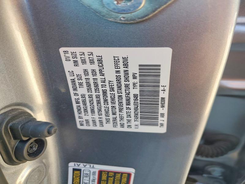 66849756 :رقم المزاد ، 7FARW2H84JE016480 vin ، 2018 Honda Cr-v مزاد بيع