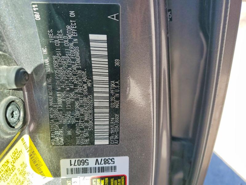 Продаж на аукціоні авто 2011 Toyota Sienna, vin: 5TDDK3DC3BS029235, номер лоту: 70301866