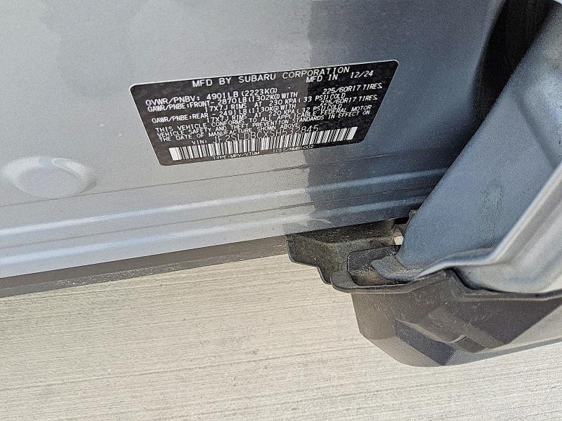 63334496 :رقم المزاد ، JF2SLDBCXSH532845 vin ، 2025 Subaru Forester مزاد بيع