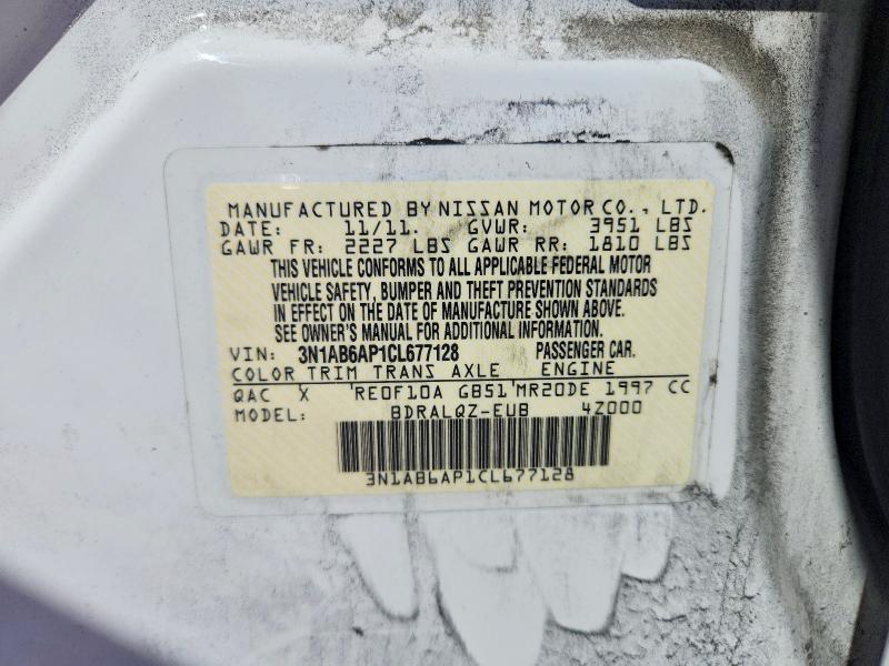 67387756 :رقم المزاد ، 3N1AB6AP1CL677128 vin ، 2012 Nissan Sentra مزاد بيع