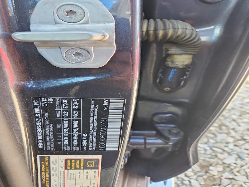 69675666 :رقم المزاد ، 4JGDF7DE0DA100061 vin ، 2013 Mercedes-benz Gl مزاد بيع