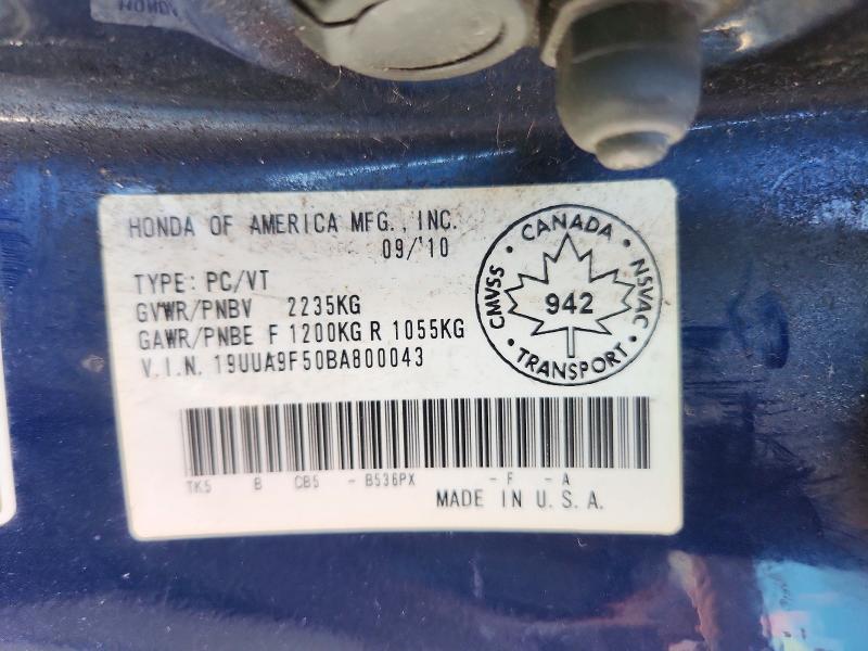 2011 Acura Tl მანქანა იყიდება აუქციონზე, vin: 19UUA9F50BA800043, აუქციონის ნომერი: 70227546