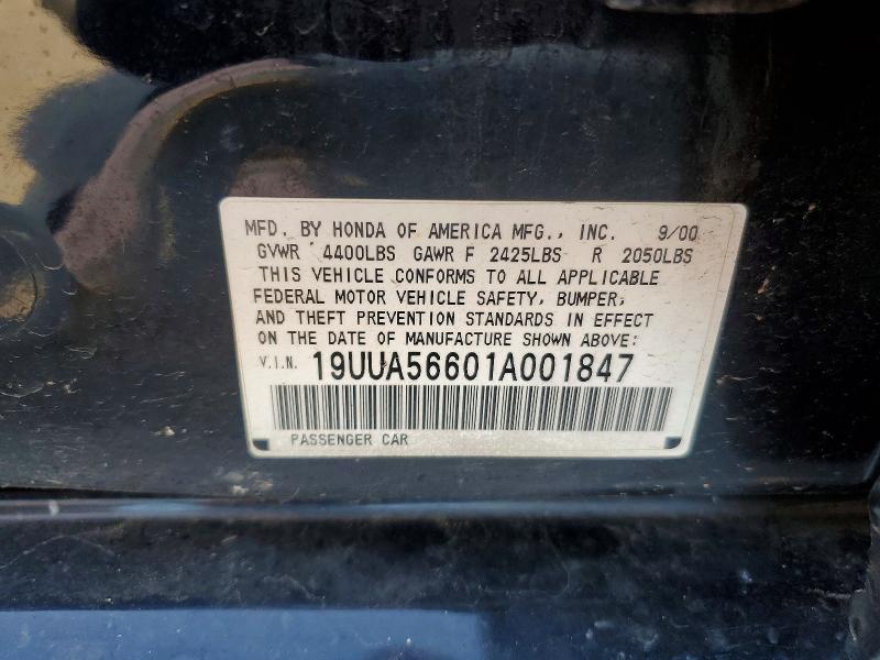 Продажа на аукционе авто 2001 Acura 3.2tl, vin: 19UUA56601A001847, номер лота: 68671366