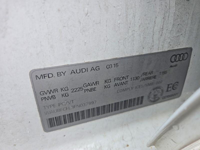 Продажа на аукционе авто 2015 Audi A4, vin: WAUBFCFL3FN037997, номер лота: 68612086