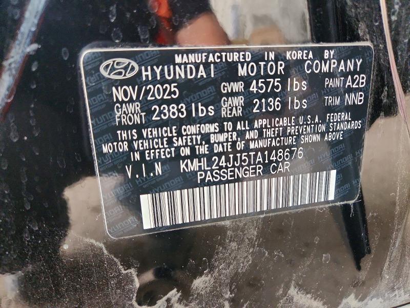 Aukcja sprzedaży 2026 Hyundai Sonata Hybrid, vin: KMHL24JJ5TA148676, numer aukcji: 70557176