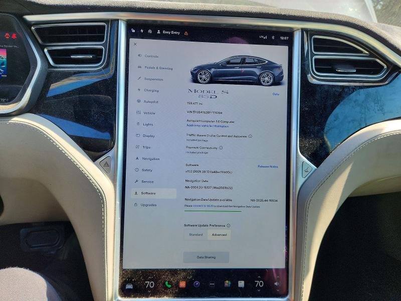 Aukcja sprzedaży 2015 Tesla Model S, vin: 5YJSA1E28FF111394, numer aukcji: 68876596