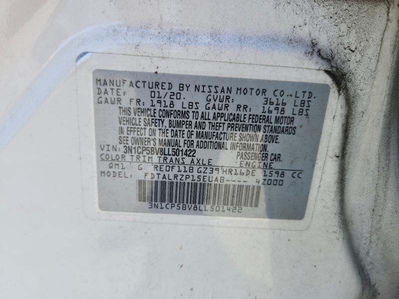 Aukcja sprzedaży 2020 Nissan Kicks, vin: 3N1CP5BV8LL501422, numer aukcji: 67868746