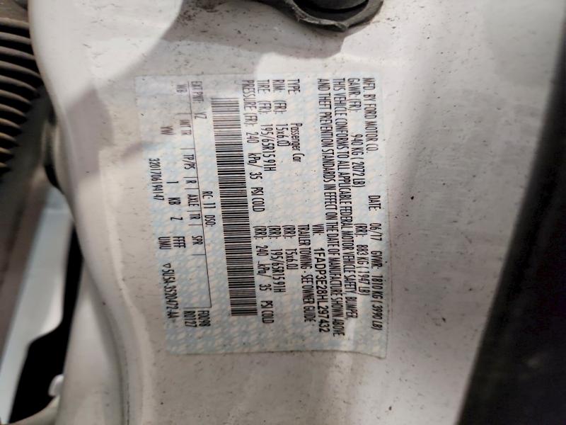 70962136 :رقم المزاد ، 1FADP3E28HL297432 vin ، 2017 Ford Focus مزاد بيع