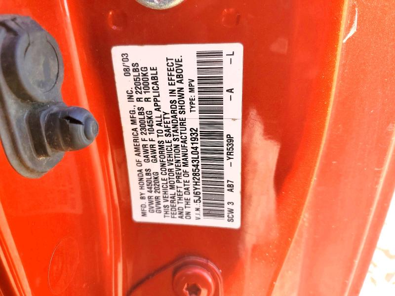 Продажа на аукционе авто 2003 Honda Element, vin: 5J6YH28543L041932, номер лота: 69500246
