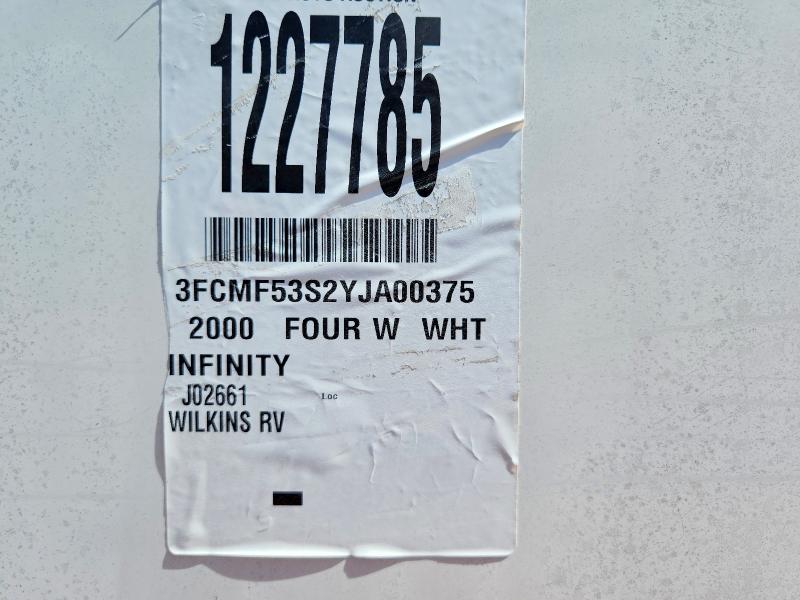 Auction sale of the 2000 Ford Motorhome Chassis, vin: 3FCMF53S2YJA00375, lot number: 68809456