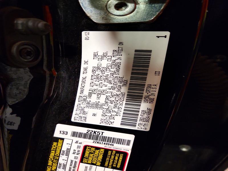 Aukcja sprzedaży 2012 Toyota Tundra, vin: 5TFUY5F16CX231665, numer aukcji: 70066896