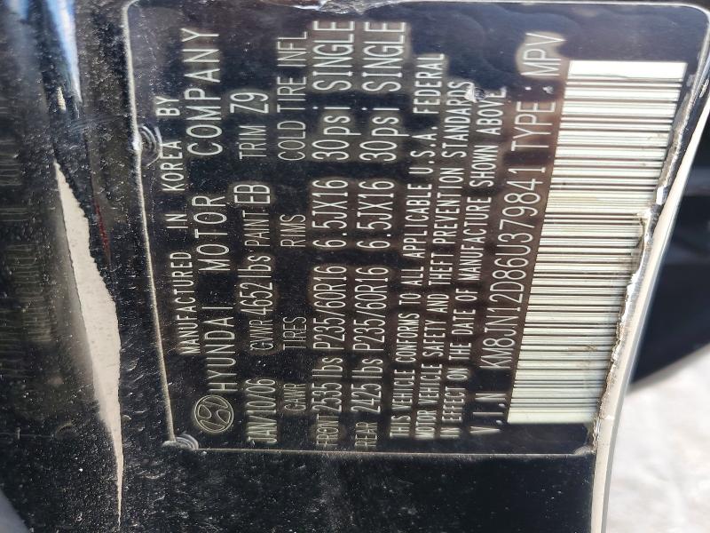 Aukcja sprzedaży 2006 Hyundai Tucson, vin: KM8JN12D86U379841, numer aukcji: 68093736