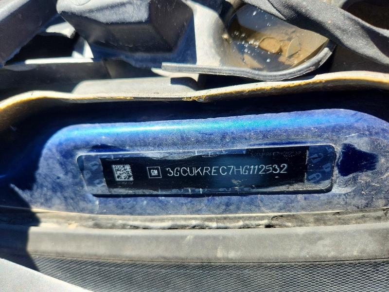 Продаж на аукціоні авто 2017 Chevrolet Silverado, vin: 3GCUKREC7HG112532, номер лоту: 66610386
