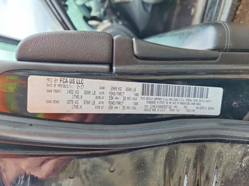 Продаж на аукціоні авто 2017 Jeep Grand Cherokee, vin: 1C4RJFAG0HC837103, номер лоту: 67450266