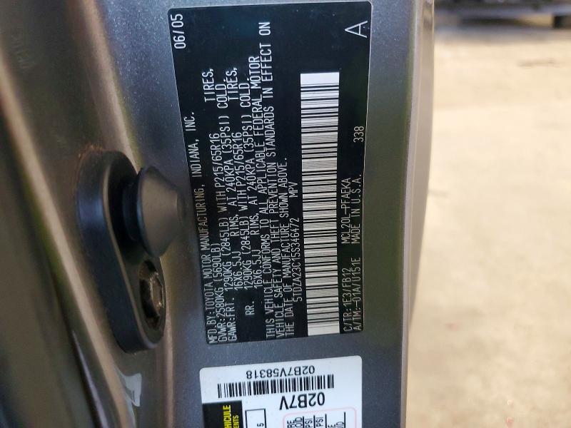 Продаж на аукціоні авто 2005 Toyota Sienna, vin: 5TDZA23C15S346472, номер лоту: 70035616