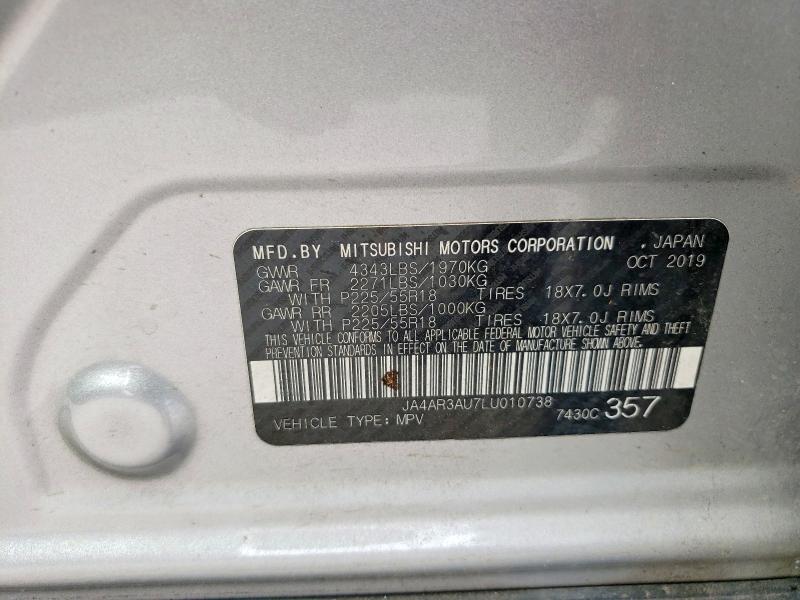 Продаж на аукціоні авто 2020 Mitsubishi Outlander Sport, vin: JA4AR3AU7LU010738, номер лоту: 69016666