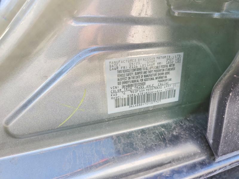 Aukcja sprzedaży 2025 Nissan Sentra, vin: 3N1AB8BV7SY329909, numer aukcji: 69969266