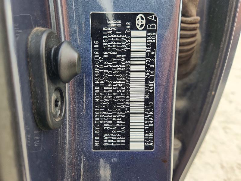 2018 Toyota Corolla მანქანა იყიდება აუქციონზე, vin: 5YFBURHE6JP777386, აუქციონის ნომერი: 67744896