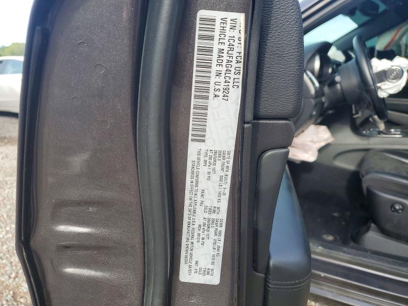Aukcja sprzedaży 2020 Jeep Grand Cherokee, vin: 1C4RJFAG4LC419247, numer aukcji: 67498446