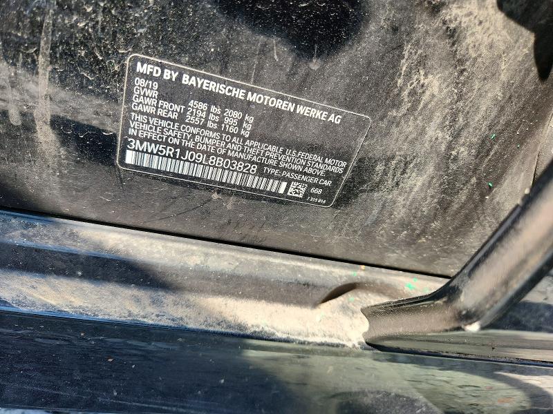 68721426 :رقم المزاد ، 3MW5R1J09L8B03828 vin ، 2020 Bmw 330i مزاد بيع