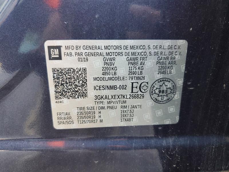 Продажа на аукционе авто 2019 Gmc Terrain, vin: 3GKALXEX7KL266829, номер лота: 68396566