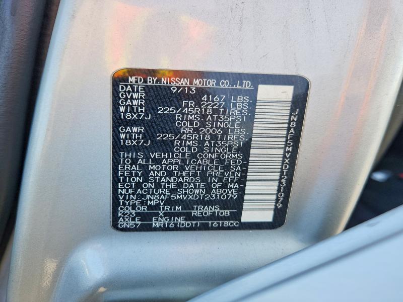 Продажа на аукционе авто 2013 Nissan Juke, vin: JN8AF5MVXDT231079, номер лота: 68052436