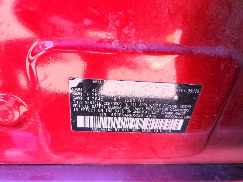 Продаж на аукціоні авто 2016 Subaru Legacy, vin: 4S3BNAN6XG3014008, номер лоту: 67621836