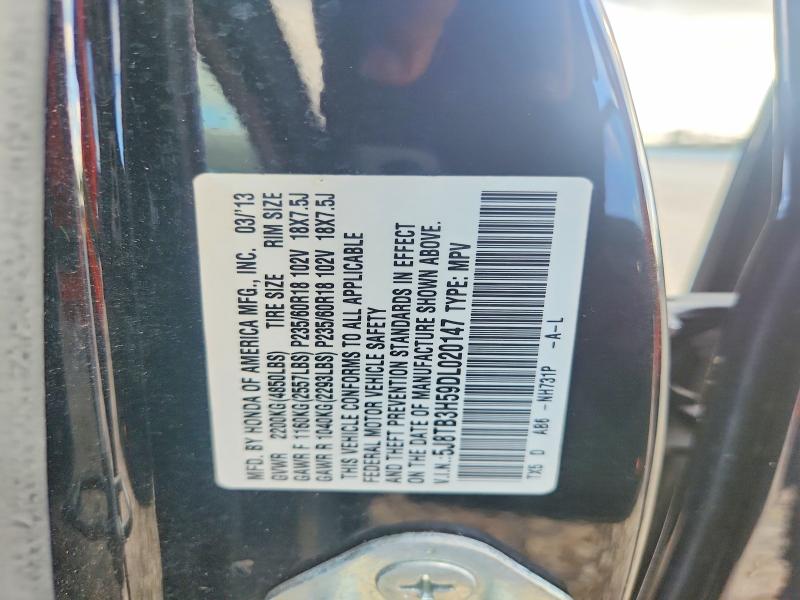 Aukcja sprzedaży 2013 Acura Rdx, vin: 5J8TB3H59DL020147, numer aukcji: 68707746