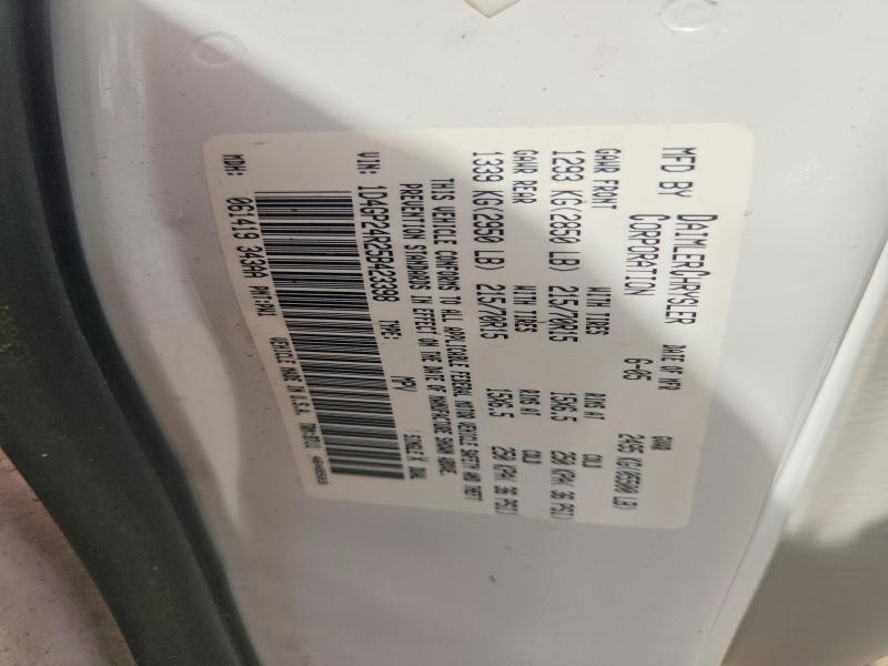 70334346 :رقم المزاد ، 1D4GP24R25B423398 vin ، 2005 Dodge Grand Caravan مزاد بيع