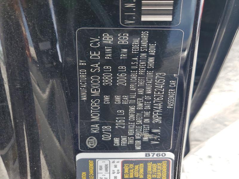 Продаж на аукціоні авто 2018 Kia Forte, vin: 3KPFK4A76JE240573, номер лоту: 71056756