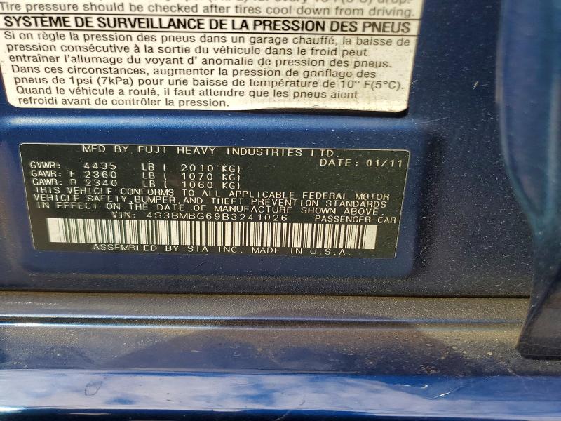 Продаж на аукціоні авто 2011 Subaru Legacy, vin: 4S3BMBG69B3241026, номер лоту: 67531436
