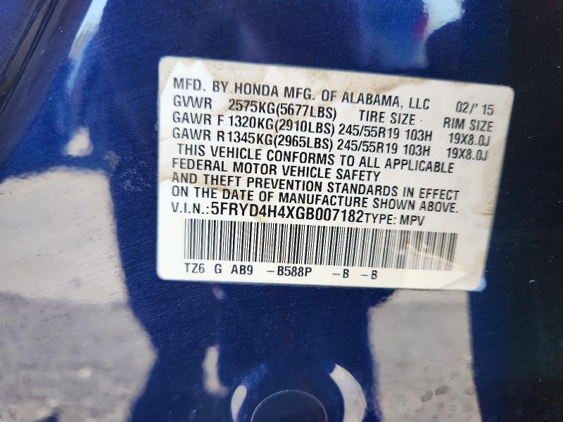 Auction sale of the 2016 Acura Mdx, vin: 5FRYD4H4XGB007182, lot number: 68291936
