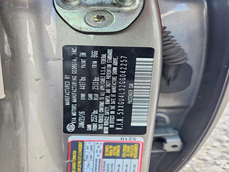 Aukcja sprzedaży 2016 Kia Optima, vin: 5XXGU4L32GG042257, numer aukcji: 69016026