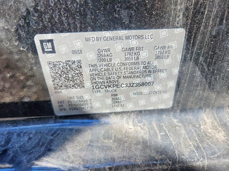 Продажа на аукционе авто 2018 Chevrolet Silverado, vin: 1GCVKPEC3JZ358007, номер лота: 67614656
