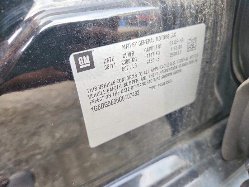 2012 Cadillac Cts მანქანა იყიდება აუქციონზე, vin: 1G6DG5E56C0107432, აუქციონის ნომერი: 70119506