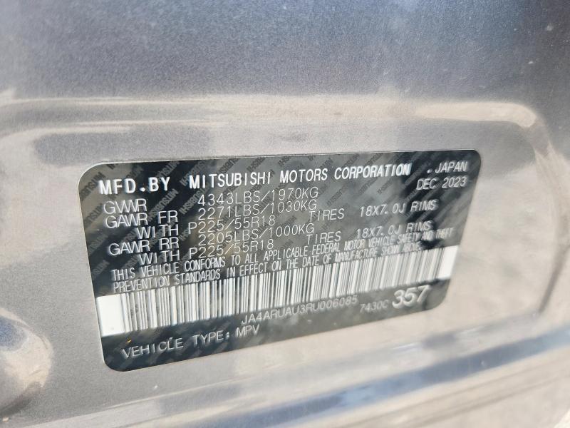 Продаж на аукціоні авто 2024 Mitsubishi Outlander Sport, vin: JA4ARUAU3RU006085, номер лоту: 67350066