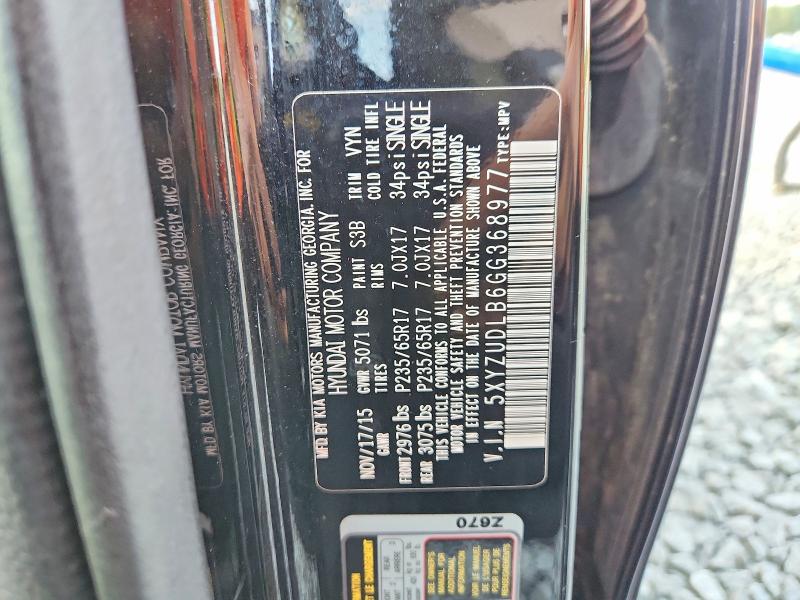 Aukcja sprzedaży 2016 Hyundai Santa Fe Sport, vin: 5XYZUDLB6GG368977, numer aukcji: 67922666