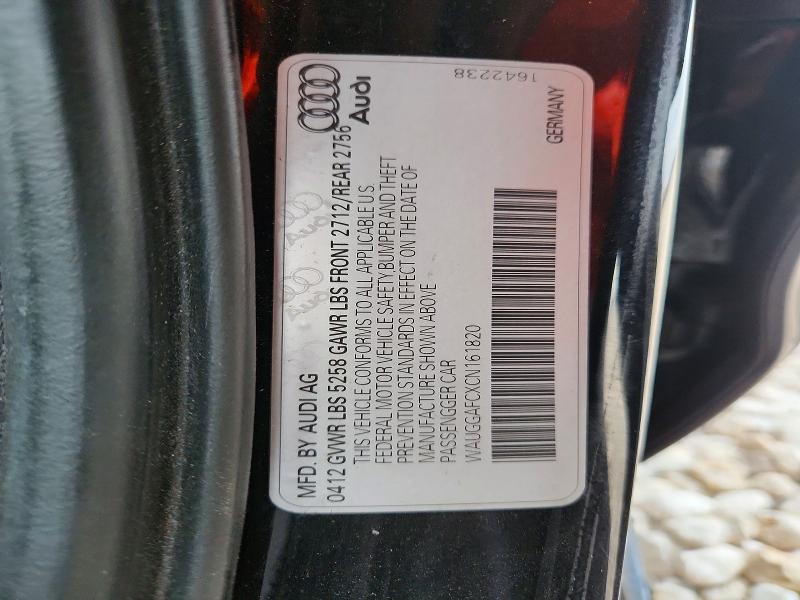 Продаж на аукціоні авто 2012 Audi A6, vin: WAUGGAFCXCN161820, номер лоту: 67861486
