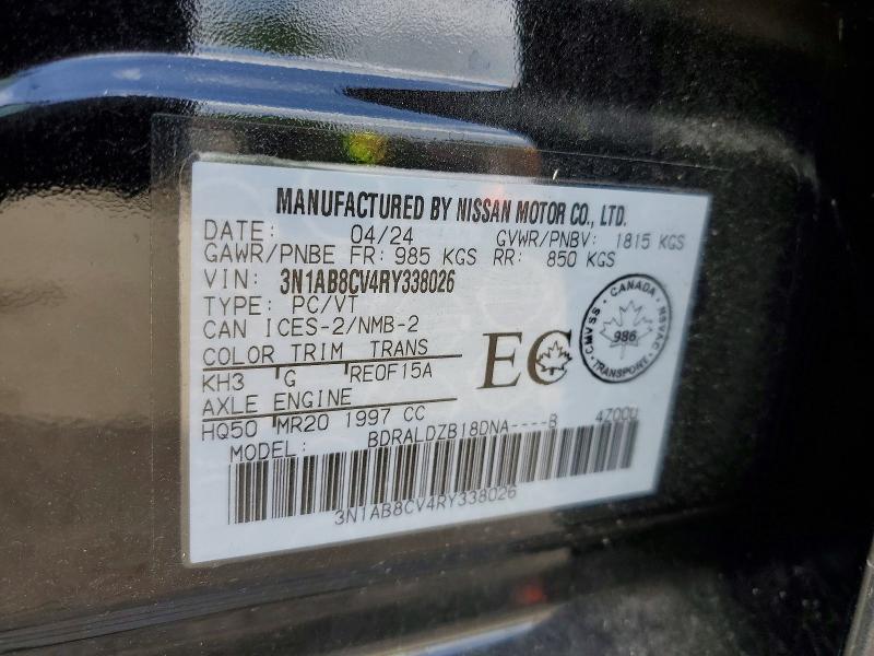 Продажа на аукционе авто 2024 Nissan Sentra, vin: 3N1AB8CV4RY338026, номер лота: 68813836