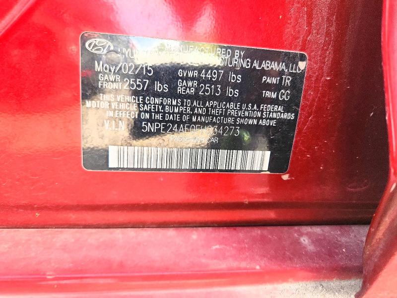 Продаж на аукціоні авто 2015 Hyundai Sonata, vin: 5NPE24AF0FH234273, номер лоту: 68797016