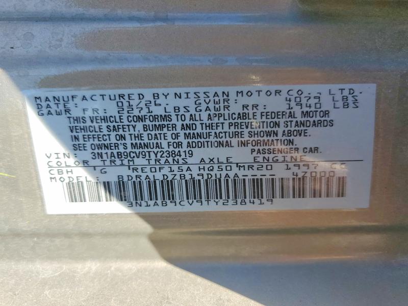 Продажа на аукционе авто 2026 Nissan Sentra, vin: 3N1AB9CV9TY238419, номер лота: 68809576