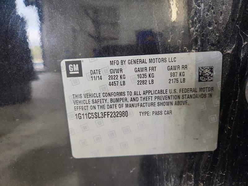 Продаж на аукціоні авто 2015 Chevrolet Malibu, vin: 1G11C5SL3FF232980, номер лоту: 69183776