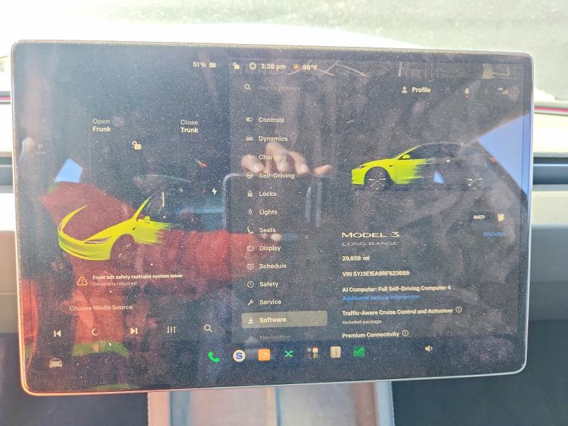 68226426 :رقم المزاد ، 5YJ3E1EA9RF823689 vin ، 2024 Tesla Model 3 مزاد بيع