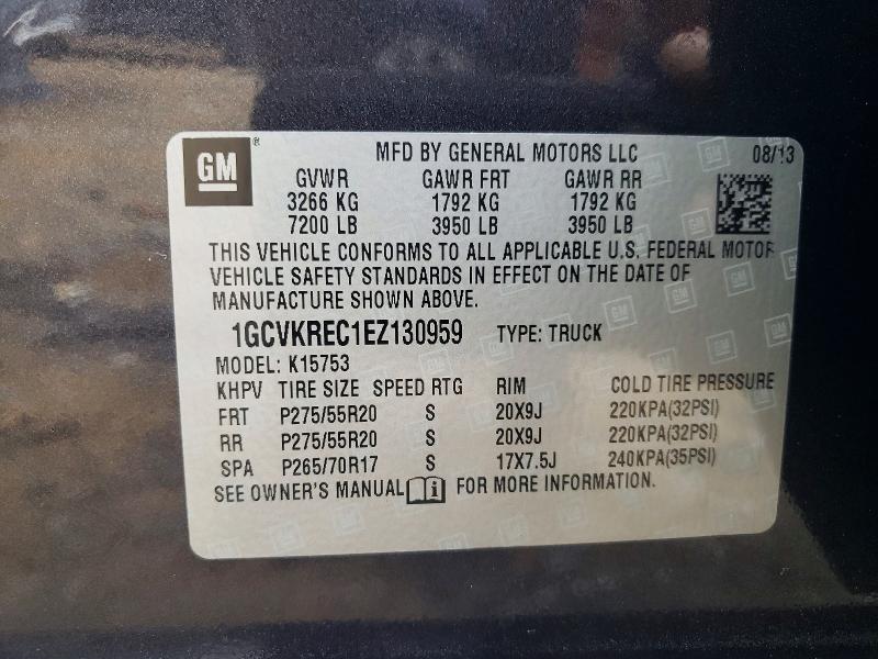 69702656 :رقم المزاد ، 1GCVKREC1EZ130959 vin ، 2014 Chevrolet Silverado مزاد بيع
