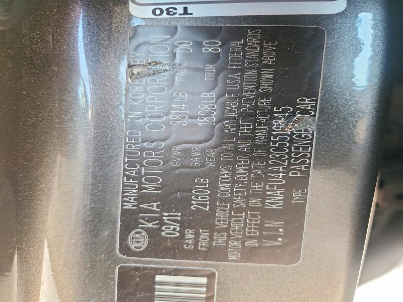 Aukcja sprzedaży 2012 Kia Forte, vin: KNAFU4A23C5519845, numer aukcji: 67833956