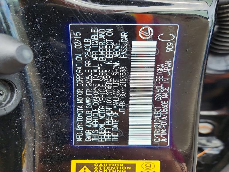 Aukcja sprzedaży 2015 Lexus Es, vin: JTHBK1GG7F2187888, numer aukcji: 65707346