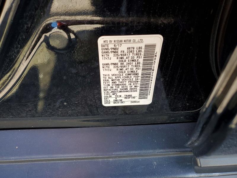 67930016 :رقم المزاد ، JN8AT2MV8HW028395 vin ، 2017 Nissan Rogue مزاد بيع